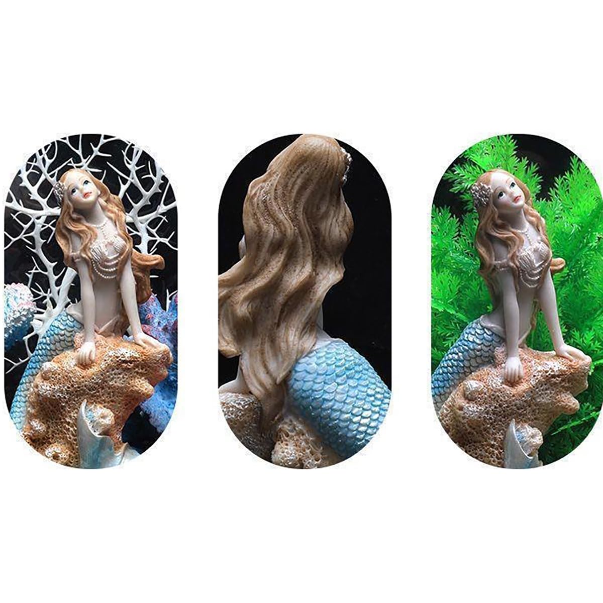 Amazon.co.jp: アクアリウム 水槽 オブジェ 人魚 人形 人魚姫装飾